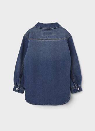 Name İt Mavi Kız Çocuk Düz Mont NKFSTAR RIKA DNM 2692 SHACKET
