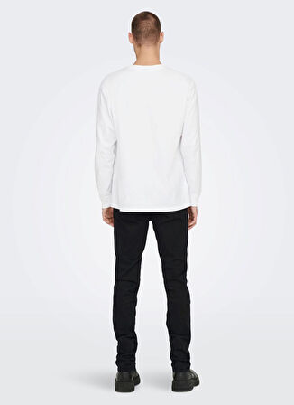 Only & Sons Normal Bel Dar Siyah Erkek Denim Pantolon 22022956_ONSWEFT REG BLACK 2956 JEA