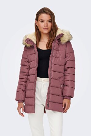 Only Kadın Onlcamılla Kapüşonlu Mont 65515204606 Gül Kurusu
