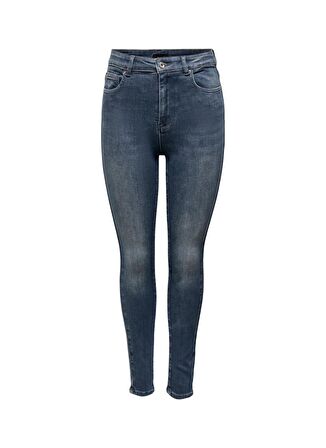 Only Yüksek Bel Dar Paça Dar Siyah Kadın Denim Pantolon ONLMILA HW SK ANK DNM BJ407 NOOS