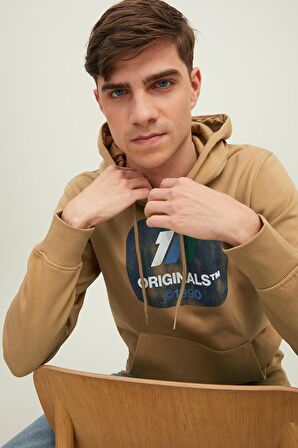 Jack & Jones Erkek Kapşonlu Sweatshirt