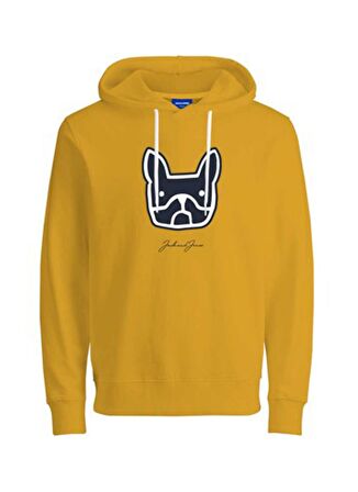 Jack & Jones Kapüşonlu Regular Fit Hardal Erkek Şardonlu Sweatshirt 12219677_JORCOMRADE SWEAT HOOD FST