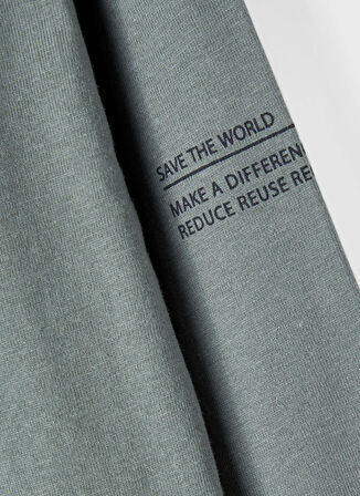 Name İt Koyu Yeşil Erkek Çocuk O Yaka Uzun Kollu Düz T-Shirt NKMOMENSI LS TOP