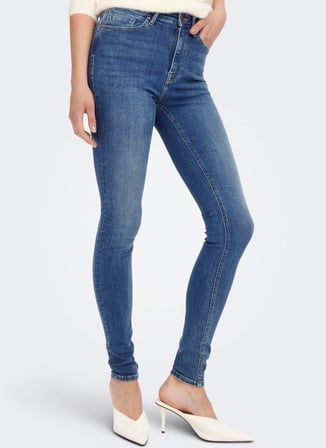 Only Yüksek Bel Dar Paça Dar Mavi Kadın Denim Pantolon ONLPAOLA HW SK DNM TAI