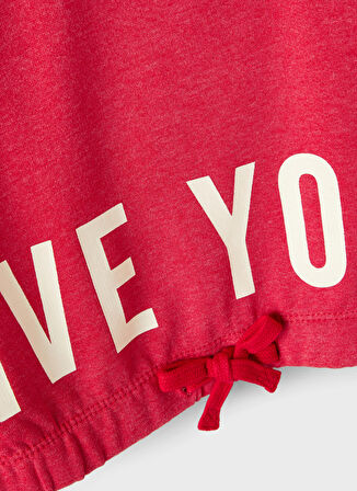 Name İt Kırmızı Kız Çocuk O Yaka Sweatshirt NKFNALIVE LS CROP SWEAT  BRU