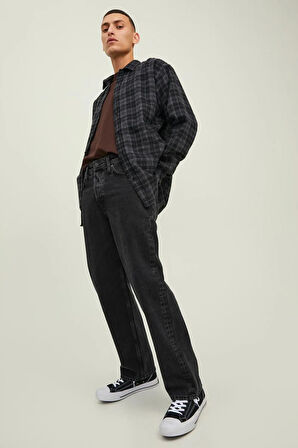 Jack & Jones Erkek Eddie 275 Loose Fit Jean Geniş Paça Kot Pantolon - 12216879