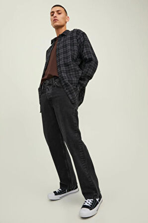 Jack & Jones Erkek Eddie 275 Loose Fit Jean Geniş Paça Kot Pantolon - 12216879