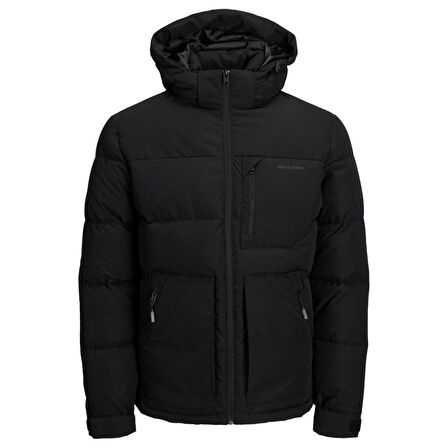 Jack & Jones Siyah Erkek Mont 12214648_JCOOTTO PUFFER SN