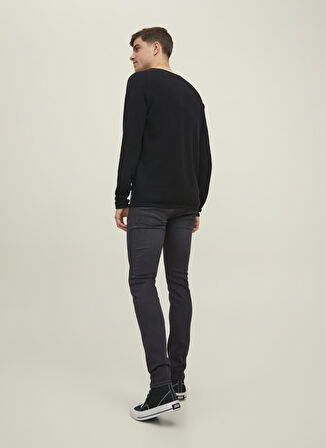 Jack & Jones Normal Bel Dar Siyah Erkek Denim Pantolon JJILIAM JJEVAN JOS 359 80SPS NOOS