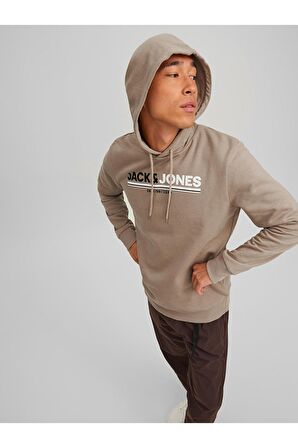 Jack & Jones Erkek Fit Kapüşonlu Sweatshirt Frederik - 12219814-02