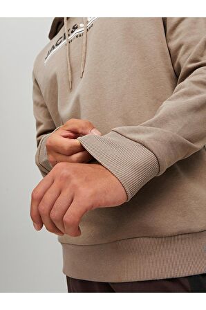 Jack & Jones Erkek Fit Kapüşonlu Sweatshirt Frederik - 12219814-02