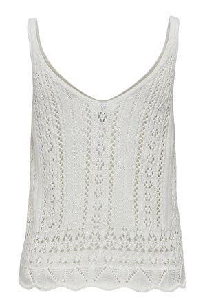 ONLY ONLLYZET LIFE S/L TOP KNT NOOS 15277573 P.BEYAZ