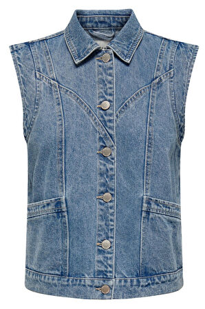 Only Onlkennedy Sl Waistcoat Kadın Denim Yelek