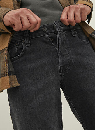 Jack & Jones Düşük Bel Slim Fit Siyah Erkek Denim Pantolon 12218321_RDDGLENN ROYAL RI 300 NOOS
