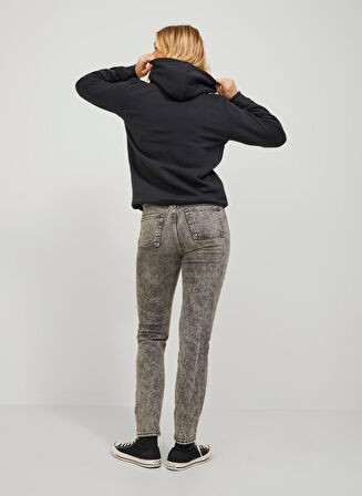 JJXX Kapüşon Yaka Düz Siyah Kadın Sweatshırt JXABBIE RLX LS EVERY HOOD SWT NOOS