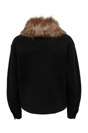 Onlemma Short Fur Shacket Otw
