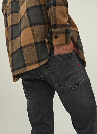 Jack & Jones Düşük Bel Slim Fit Siyah Erkek Denim Pantolon 12218321_RDDGLENN ROYAL RI 300 NOOS