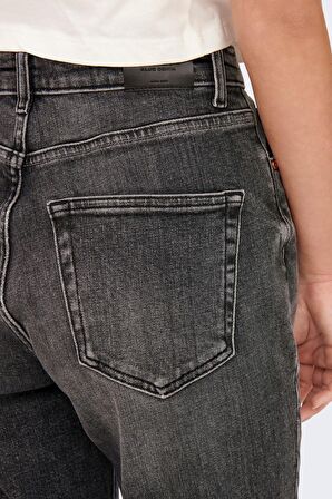 Only Kadın Mom Jeans 65515266261 Koyu Gri