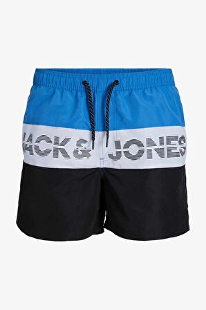 Jack & Jones Jpstfiji Jjswim Colorblock Sn Sarı Erkek Deniz Şortu 12227260-Super