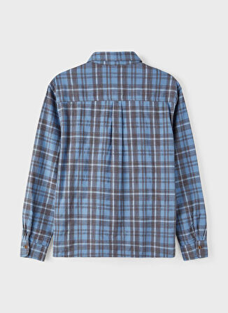 Lmtd Kareli Mavi Erkek Çocuk Gömlek NLMROJO LS CHECK SHIRT