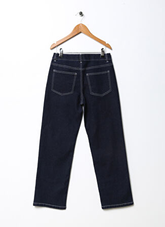 Lmtd Koyu Mavi Erkek Çocuk Bol Paça Straight Düz Denim Pantolon NLMTULRICH DNM DAD STRAIGHT  PANT