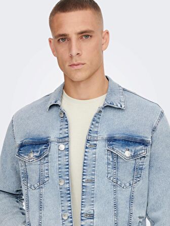 Only & Sons Erkek Kot Ceket ONSCOIN L. BLUE 4334 JACKET 22024334