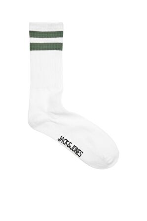 Jack Jones Eli Tennis Socks 5 Pack Erkek Beyaz- Kırmızı Çorap 12228660-25