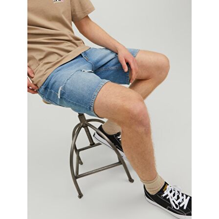Jack&Jones Rahat Kesim Mavi Erkek Kot Şort 12223604