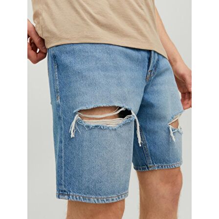Jack&Jones Rahat Kesim Mavi Erkek Kot Şort 12223604