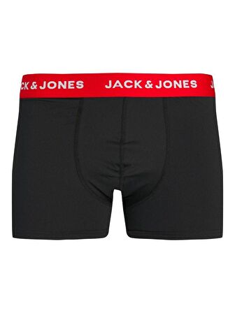 Jack & Jones Siyah Erkek Boxer 12224869_JACFLOWER SKULL MICROFIBER