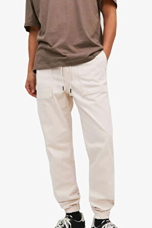 Jack & Jones Jpstgordon Jjlewıs Jogger Ama Noos Beyaz Erkek Eşofman 12229712-Moonb