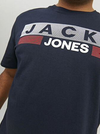 Jack Jones Corp Logo Plus Erkek Tişört 12158505