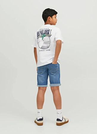 Jack & Jones Normal Bel Normal Mavi Erkek Çocuk Denim Şort 12230545