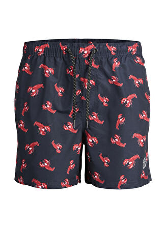 Jack & Jones Çok Renkli Erkek Şort Mayo 12227247_JPSTFIJI JJSWIM AOP LY SN