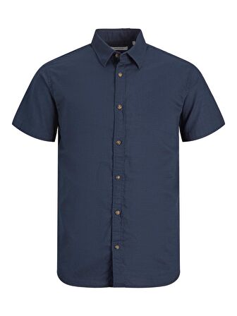 Jack&Jones Kısa Kollu Lacivert Erkek Gömlek 12220479