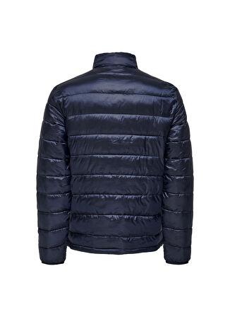 Only & Sons Normal Lacivert Erkek Ceket ONSCARVEN QUILTED PUFFER OTW NOOS