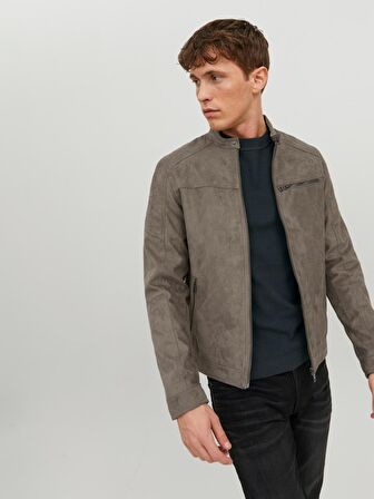 Jack&Jones Açık Kahverengi Erkek Pu Deri Ceket 12147218