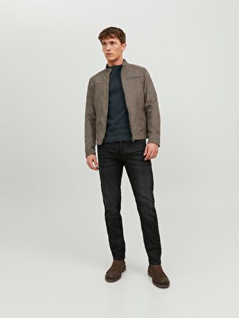 Jack&Jones Açık Kahverengi Erkek Pu Deri Ceket 12147218