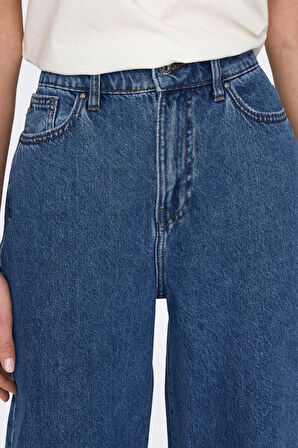 Only Kadın Onl90s Dad Fit Jean Pantolon 15282278 Mavi