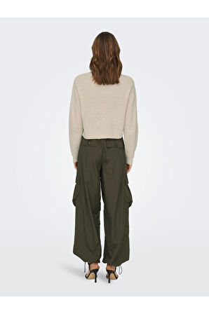 Only Kadın Düşük Omuzlu Crop Kazak - 15284453