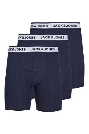 Jack&Jones Lacivert Erkek 3'lü Boxer Set 12229576
