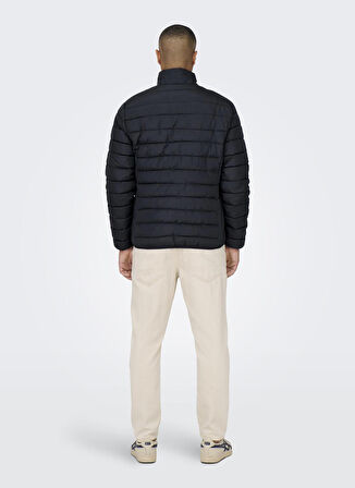 Only & Sons Lacivert Erkek Mont ONSBRON QUILT JACKET OTW VD