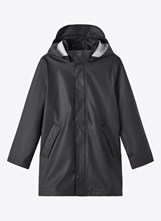 Name İt Siyah Erkek Mont NKNDRY RAIN JACKET LONG 1FO NOOS