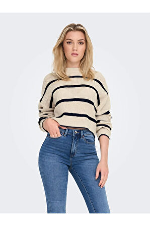 Only Kadın Düşük Omuzlu Crop Kazak - 15284453