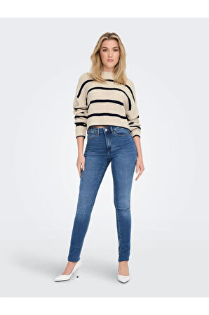 Only Kadın Düşük Omuzlu Crop Kazak - 15284453