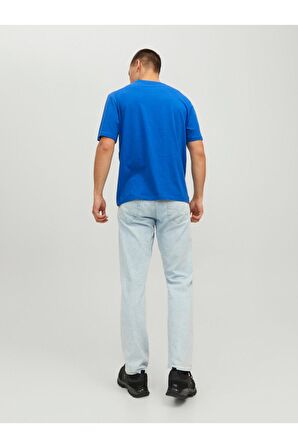 Jack & Jones Erkek Kuru Kafa Desenli Baskılı T-shirt - 12227779