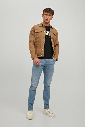 Jack & Jones Erkek Joreuphori Baskı Detaylı T-Shirt 12232256 Siyah