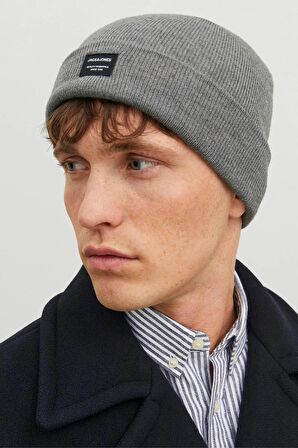 JACK&JONES JACDNA BEANIE NOOS  A.GRİ