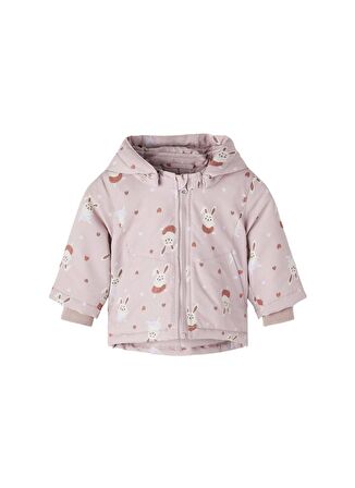 Name İt Açık Pembe Kız Çocuk Mont NBFMAXI JACKET RABBIT