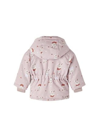 Name İt Açık Pembe Kız Çocuk Mont NBFMAXI JACKET RABBIT